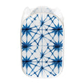 Watercolor Shibori Pattern Print Mesh Laundry Hamper