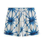 Watercolor Shibori Pattern Print Mesh Shorts