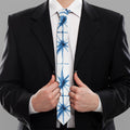 Watercolor Shibori Pattern Print Necktie