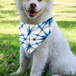 Watercolor Shibori Pattern Print Over The Collar Dog Bandana