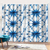 Watercolor Shibori Pattern Print Pencil Pleat Curtains