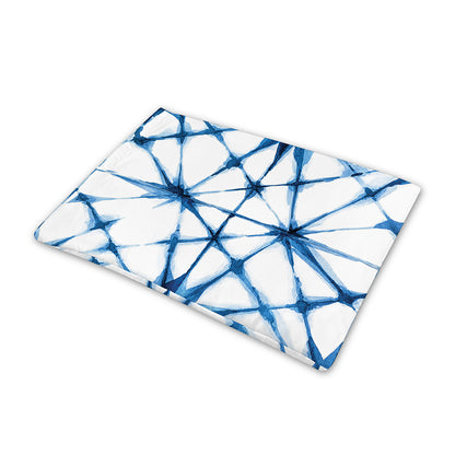 Watercolor Shibori Pattern Print Pet Cooling Mat Cover