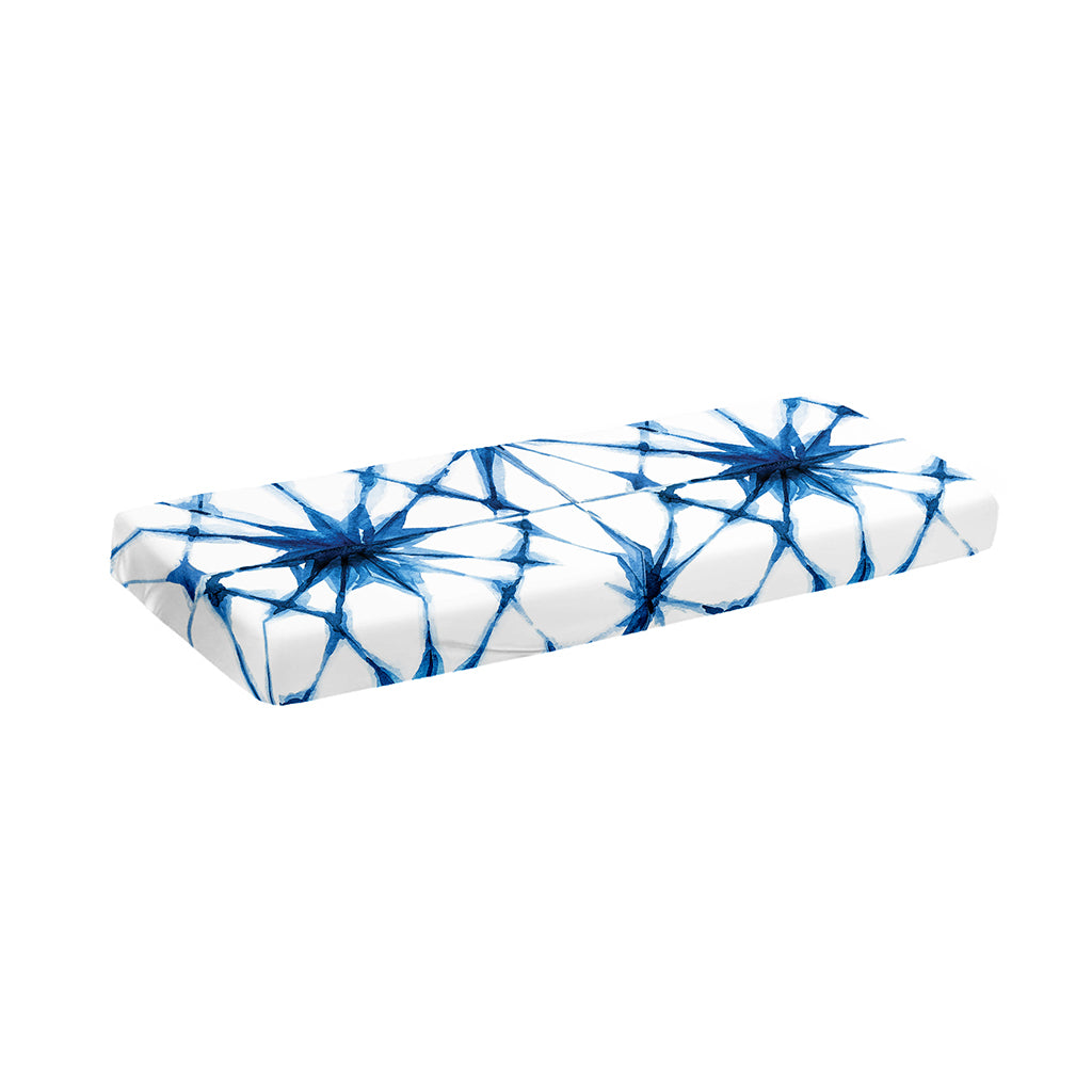 Watercolor Shibori Pattern Print Piano Keyboard Cover