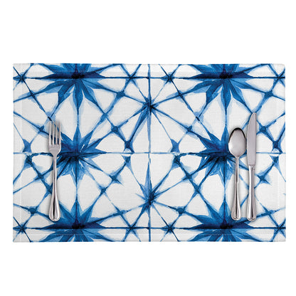 Watercolor Shibori Pattern Print Placemat