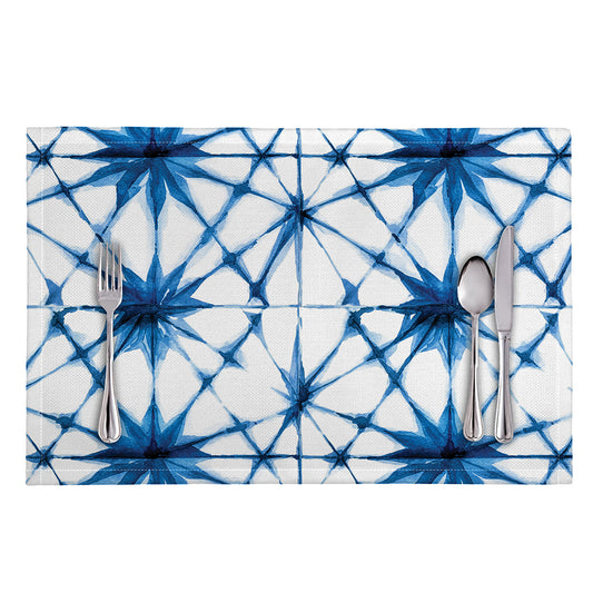 Watercolor Shibori Pattern Print Placemat