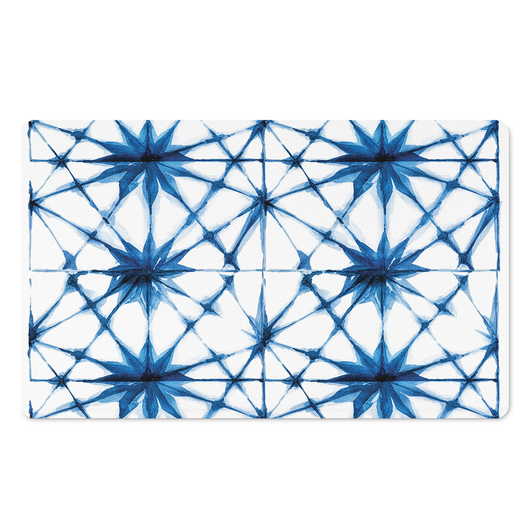 Watercolor Shibori Pattern Print Polyester Doormat