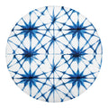 Watercolor Shibori Pattern Print Round Blanket