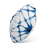 Watercolor Shibori Pattern Print Rugby Ball