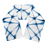 Watercolor Shibori Pattern Print Scarf