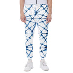 Watercolor Shibori Pattern Print Scuba Joggers