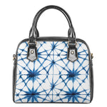 Watercolor Shibori Pattern Print Shoulder Handbag