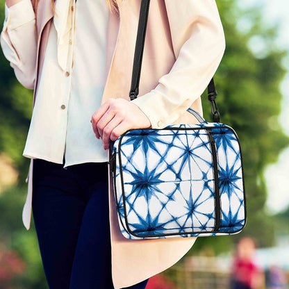 Watercolor Shibori Pattern Print Shoulder Strap Bible Bag