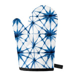 Watercolor Shibori Pattern Print Single Oven Mitt
