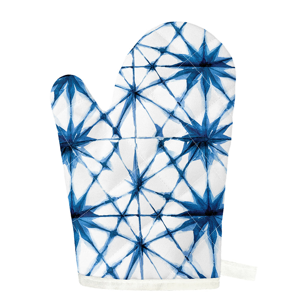 Watercolor Shibori Pattern Print Single Oven Mitt