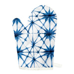 Watercolor Shibori Pattern Print Single Oven Mitt