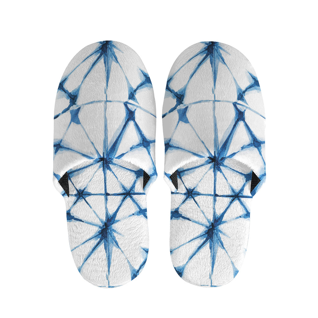 Watercolor Shibori Pattern Print Slippers