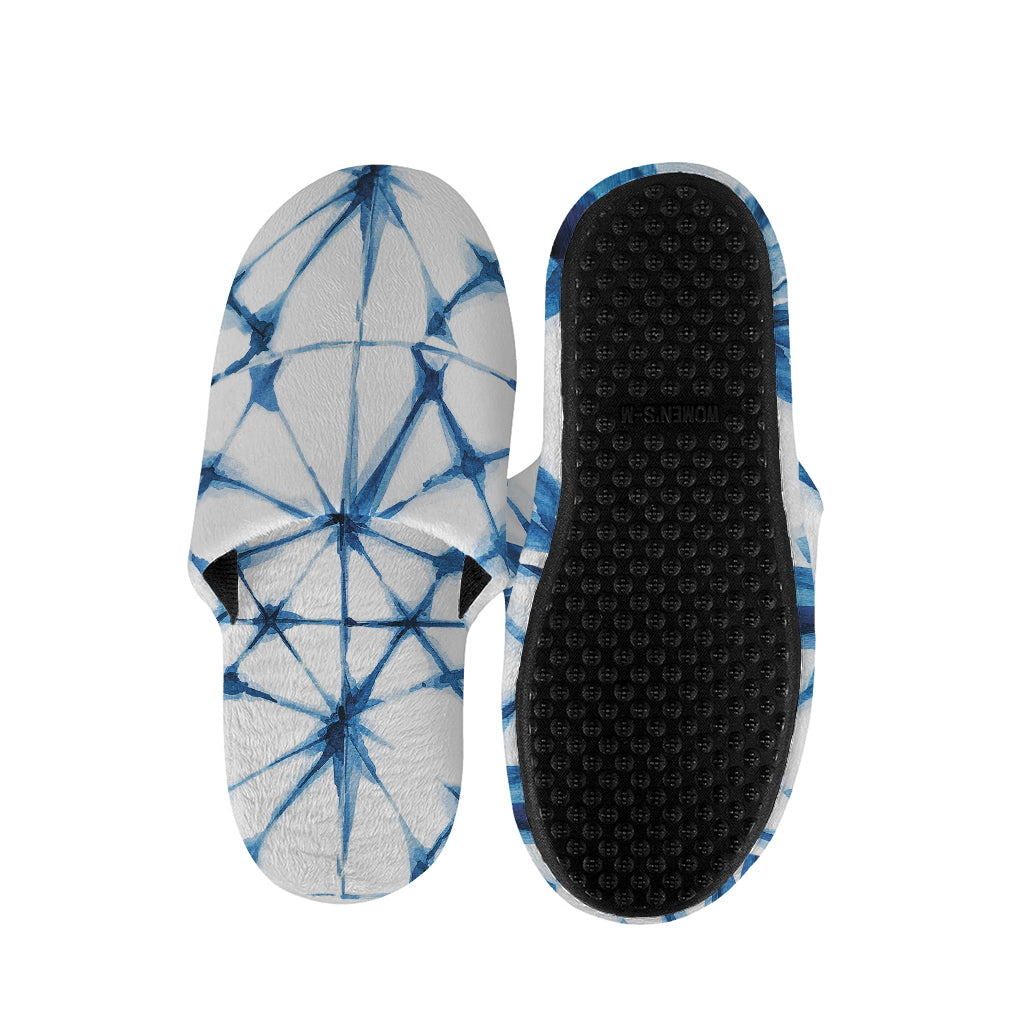Watercolor Shibori Pattern Print Slippers
