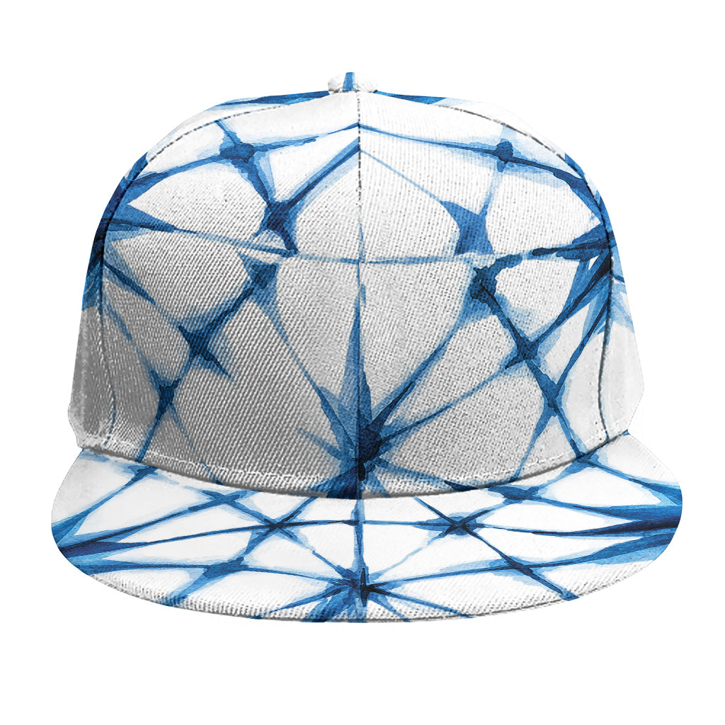 Watercolor Shibori Pattern Print Snapback Cap