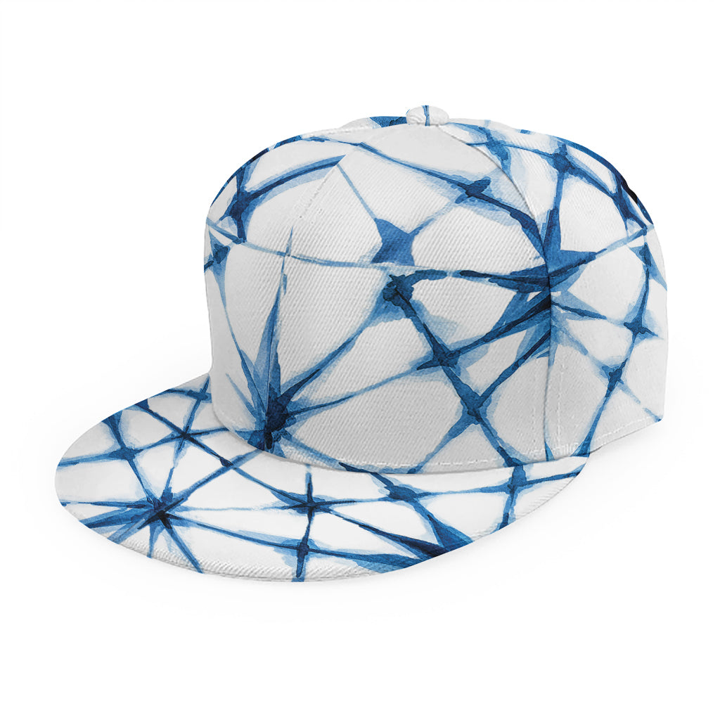 Watercolor Shibori Pattern Print Snapback Cap