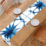 Watercolor Shibori Pattern Print Table Runner