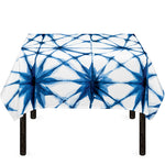 Watercolor Shibori Pattern Print Tablecloth
