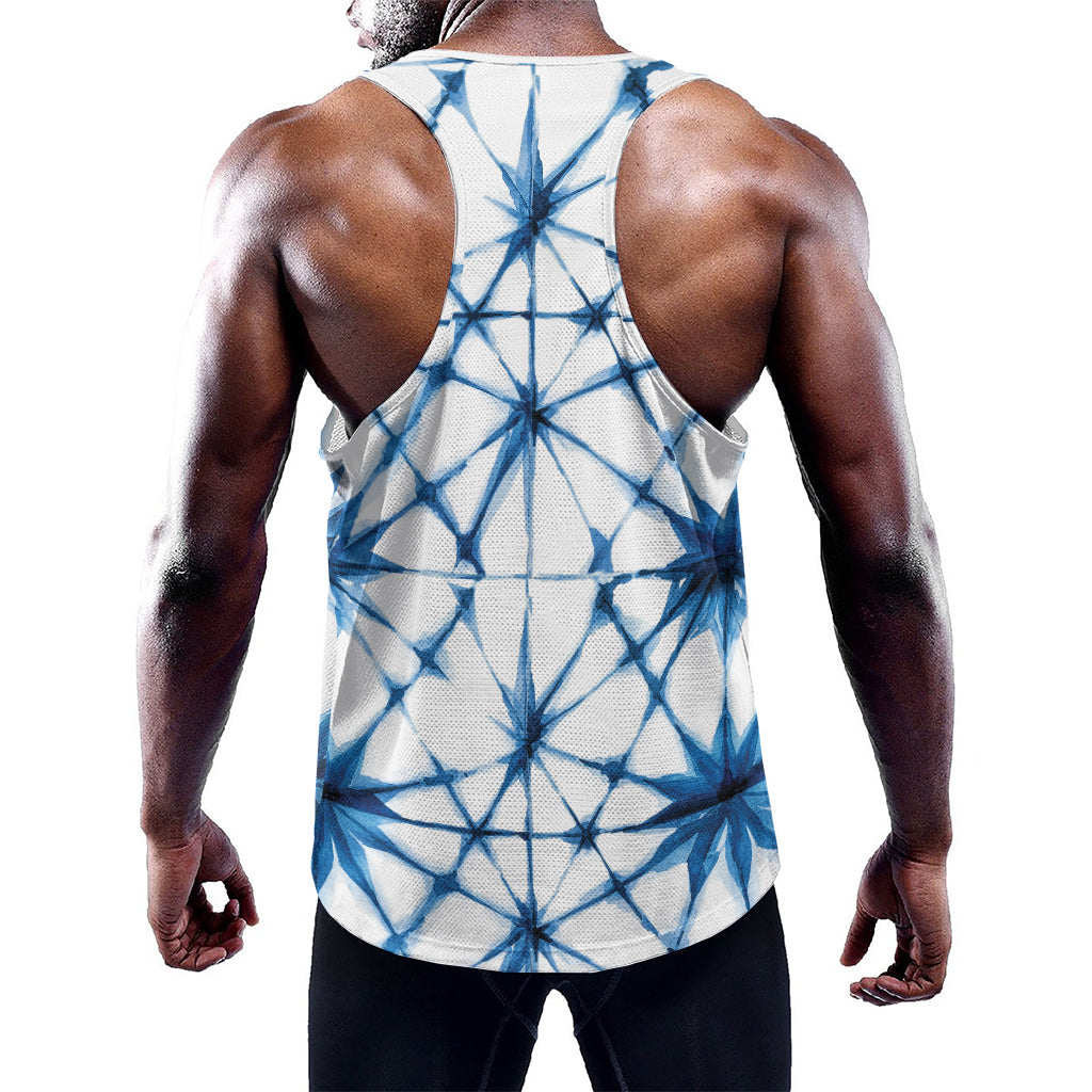 Watercolor Shibori Pattern Print Training Tank Top