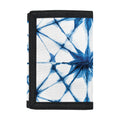 Watercolor Shibori Pattern Print Trifold Wallet