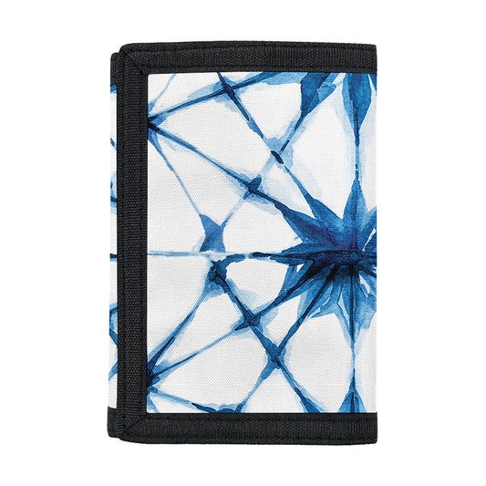 Watercolor Shibori Pattern Print Trifold Wallet