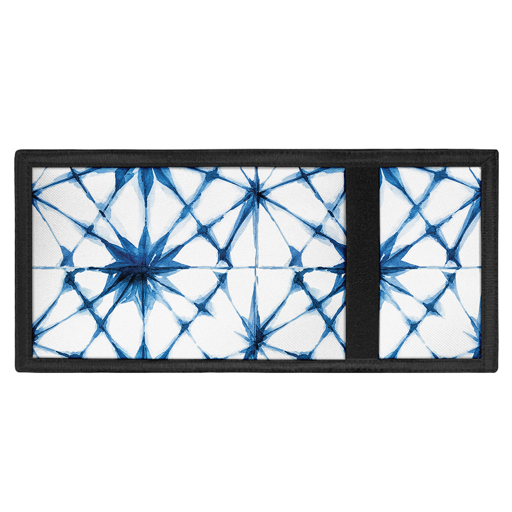 Watercolor Shibori Pattern Print Trifold Wallet
