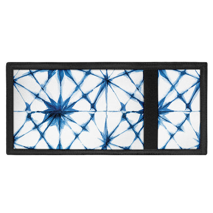 Watercolor Shibori Pattern Print Trifold Wallet