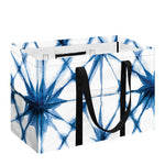 Watercolor Shibori Pattern Print Utility Tote Bag