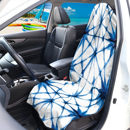 Watercolor Shibori Pattern Print Waterproof Car Seat Cover