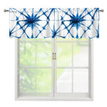 Watercolor Shibori Pattern Print Window Valance