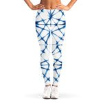 Watercolor Shibori Pattern Print Women's Leggings