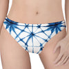 Watercolor Shibori Pattern Print Women's Thong