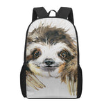 Watercolor Sloth Print 17 Inch Backpack