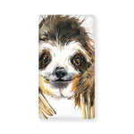 Watercolor Sloth Print Baby Crib Sheet