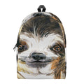 Watercolor Sloth Print School Backpack