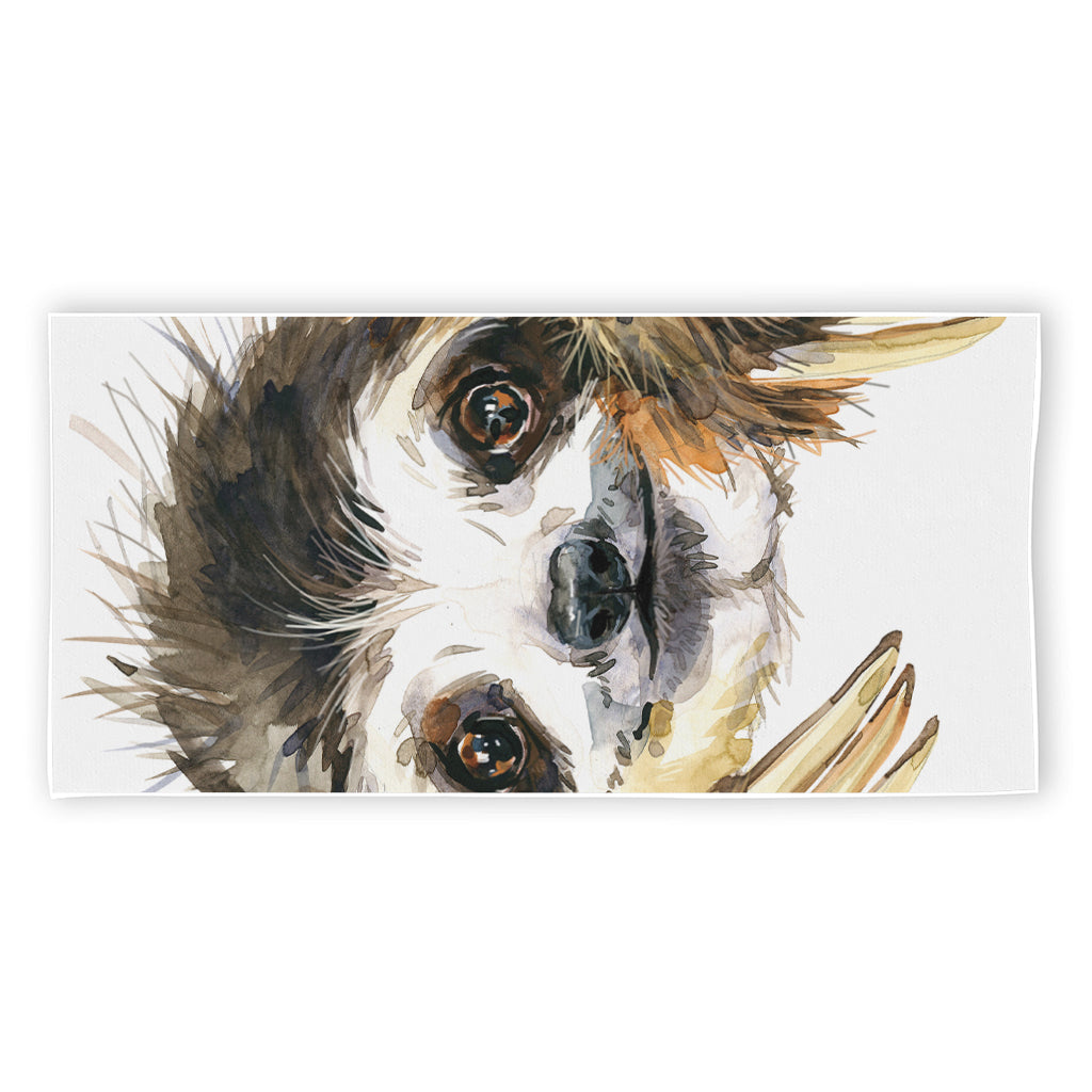 Watercolor Sloth Print Beach Towel