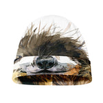 Watercolor Sloth Print Beanie