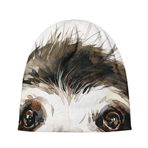 Watercolor Sloth Print Beanie