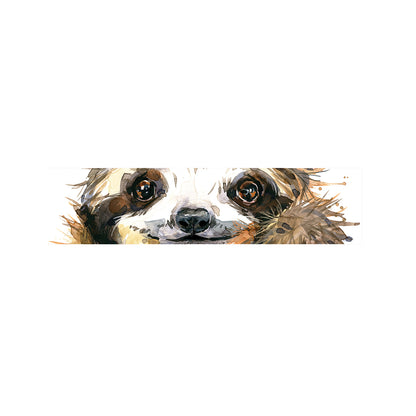 Watercolor Sloth Print Bed Runner