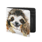 Watercolor Sloth Print Bifold Wallet