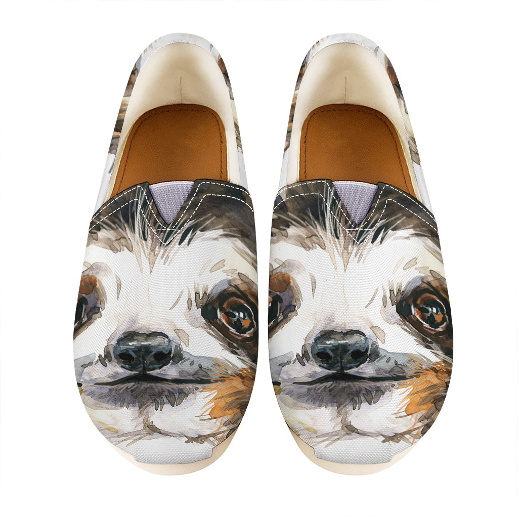 Watercolor Sloth Print Casual Shoes