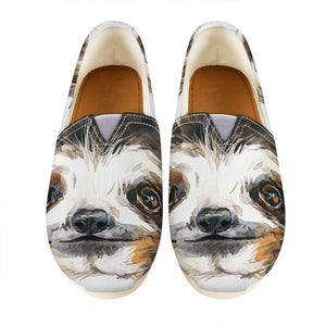 Watercolor Sloth Print Casual Shoes