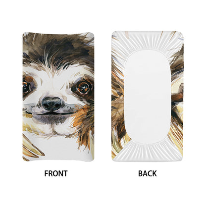Watercolor Sloth Print Changing Pad Cover