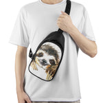 Watercolor Sloth Print Chest Bag