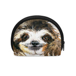 Watercolor Sloth Print Coin Purse