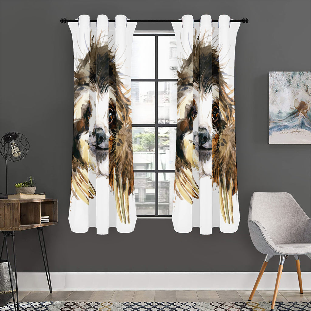 Watercolor Sloth Print Curtain