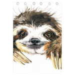 Watercolor Sloth Print Curtain